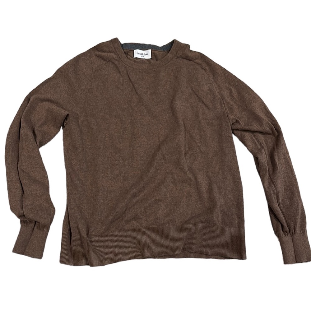 Goodiellow pull over brown elegant men sweater